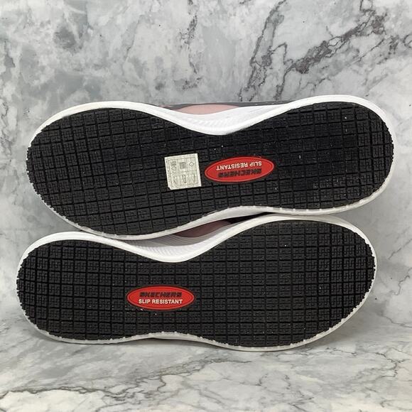 Skechers Size 9 White Black Multi Carbix Work Shoes Lace Up Composite Toe P16-19 - Picture 6 of 12